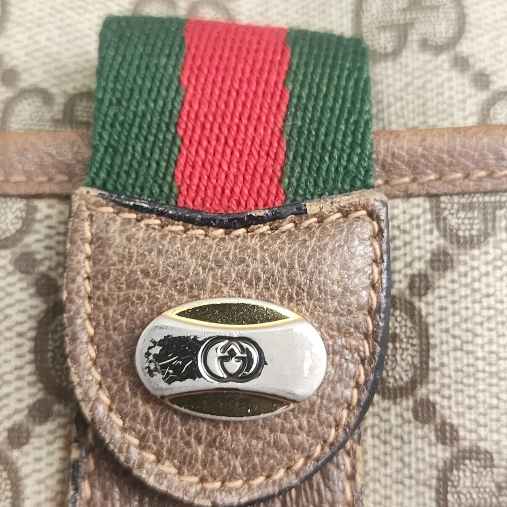 Authentic Vintage Gucci Canvas Sherry Line Shoulder Bag With Digital COA - Picture 8 of 15